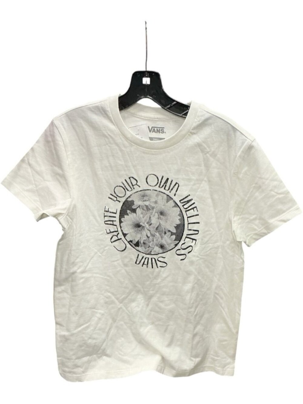 Vans women’s cream Graphic Tee - Create Your Own Wellness